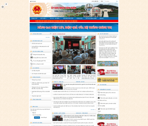 Mẫu Cổng thông tin điện tử UBND