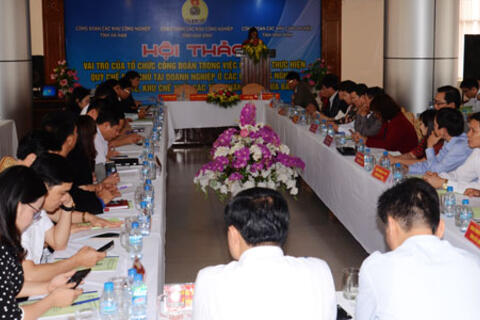 Hội thảo “Vai trò của công đoàn cơ sở trong việc phối hợp thực hiện quy chế dân chủ tại doanh nghiệp”