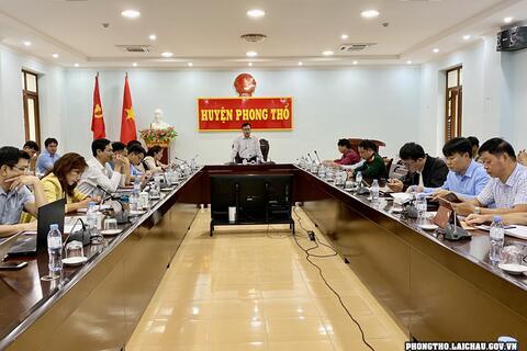 Phong Thổ họp Ban chỉ đạo 3 chương trình mục tiêu quốc gia