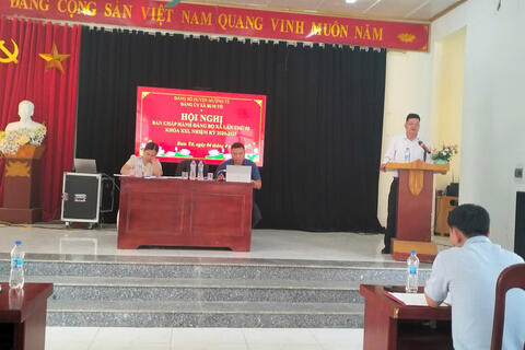 HỘI NGHỊ BAN CHẤP HÀNH ĐẢNG BỘ XÃ LẦN THỨ 58, KHOÁ XXI, NHIỆM KỲ 2020 - 2025
