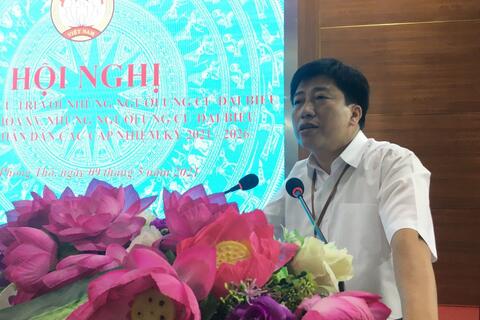 Hội nghị tiếp xúc cử tri với những người ứng cử đại biểu Quốc hội, đại biểu HĐND các cấp nhiệm kỳ 2021 – 2026